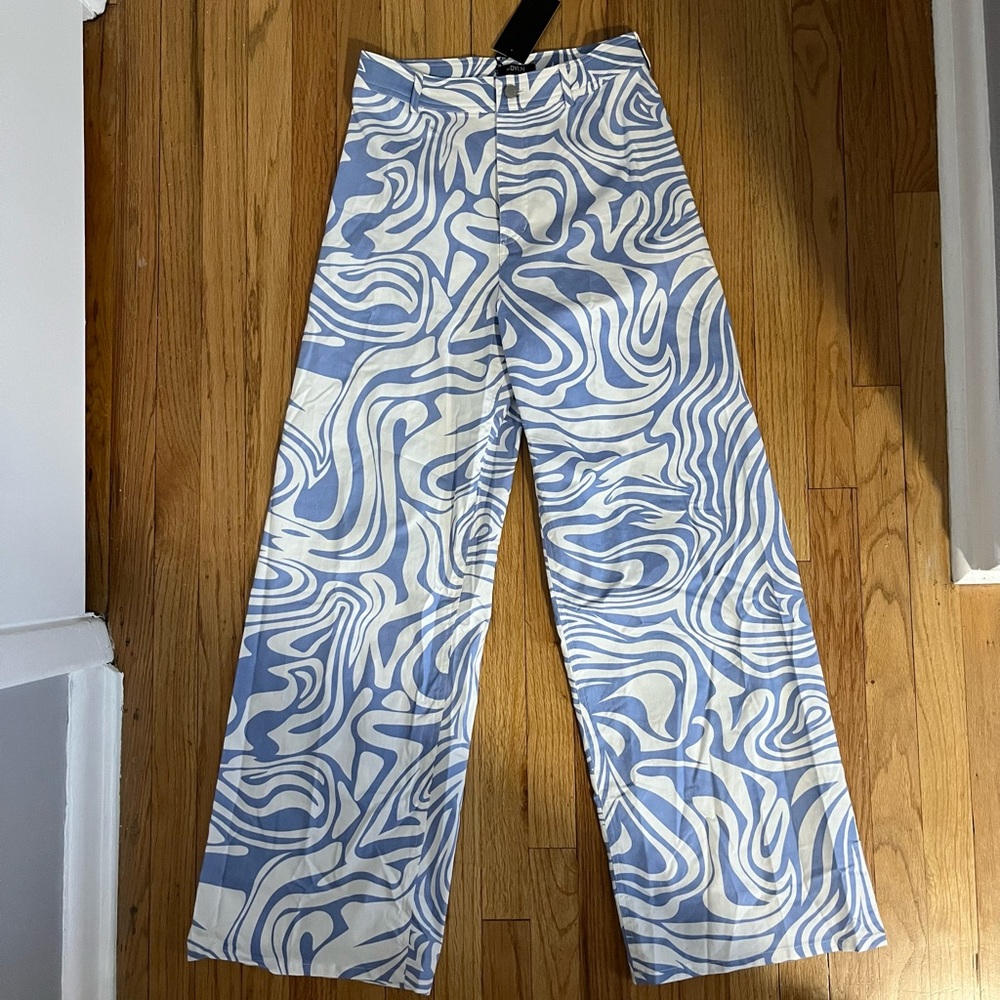 Revolve By.DYLN Ivan jeans in blue swirl